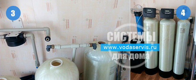 фотография установленной системы для очистки воды из скважину в Егорьевском районе
