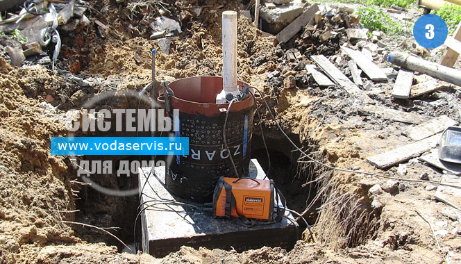 монтаж надежного кессона из металла на скважину в Павлово-Посадском районе