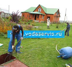пример работы по замене скважинного насоса в московской области
